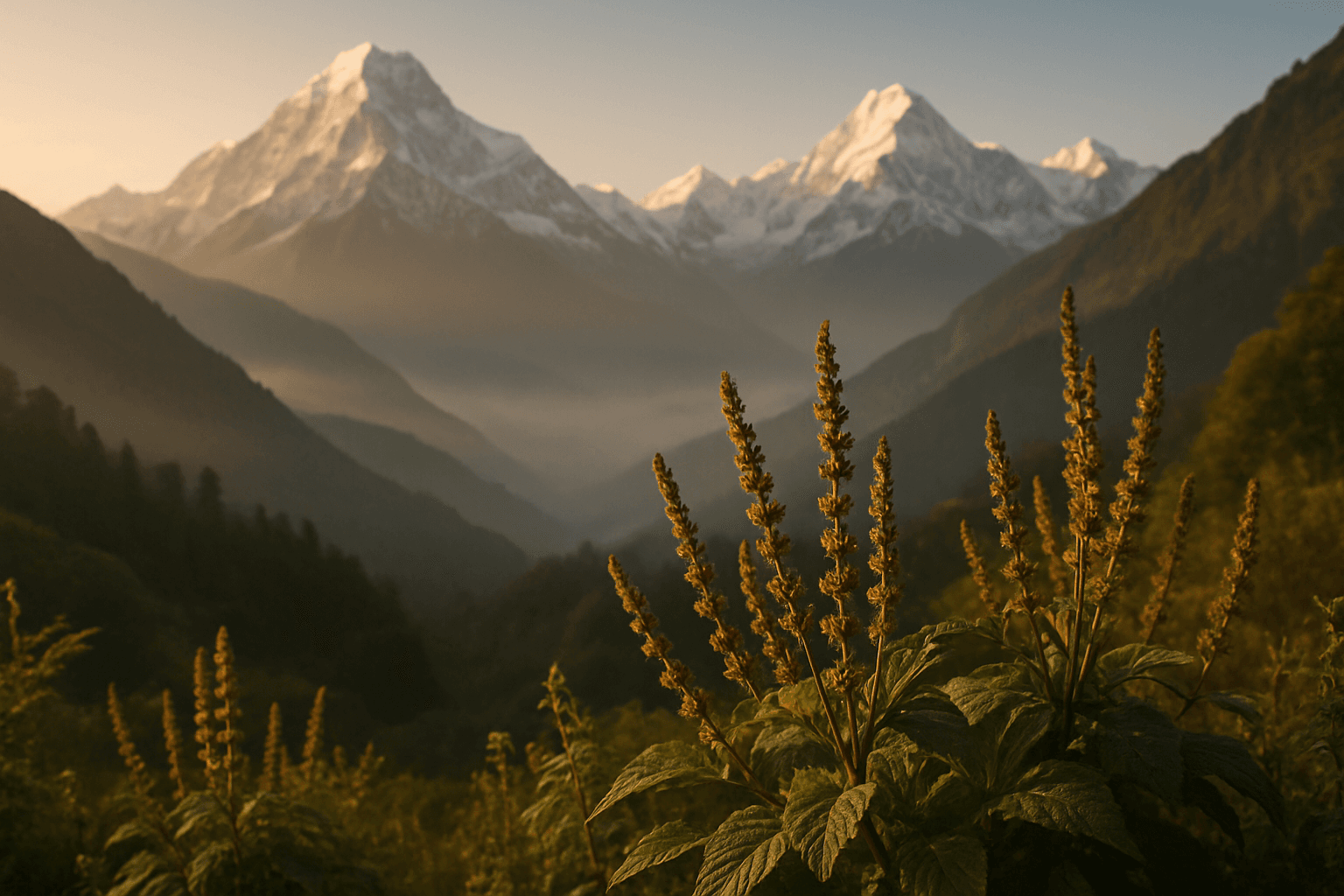 Himalayan herbs landscape
